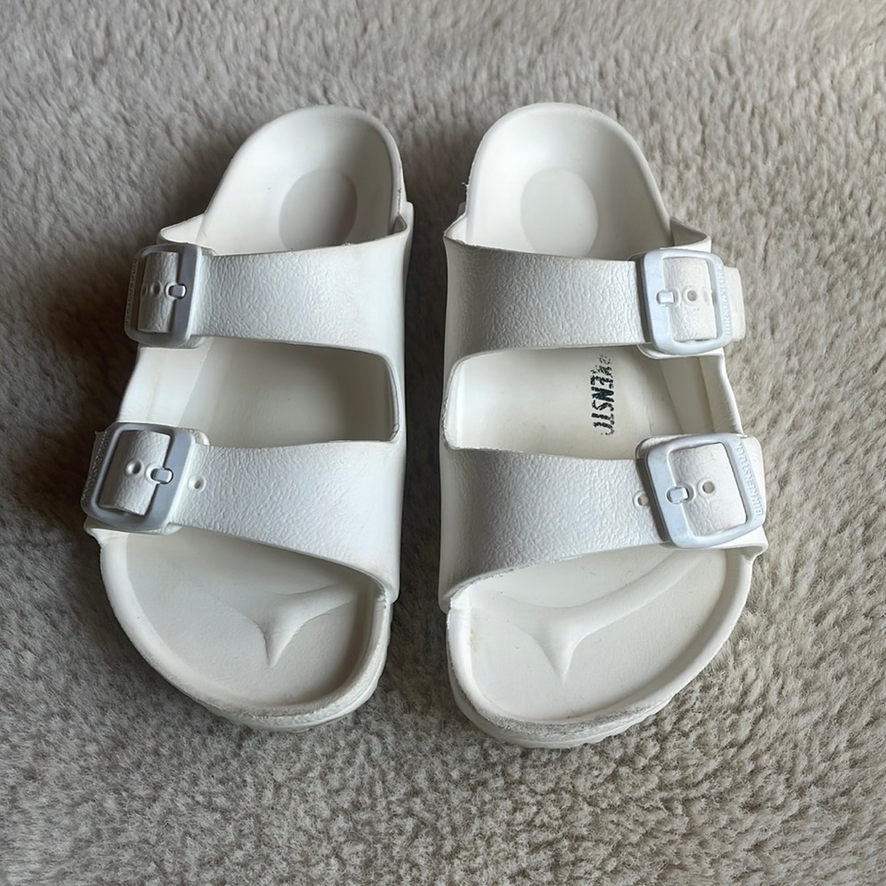 Birkenstock | Kids White Arizona Eva Sandals | 31